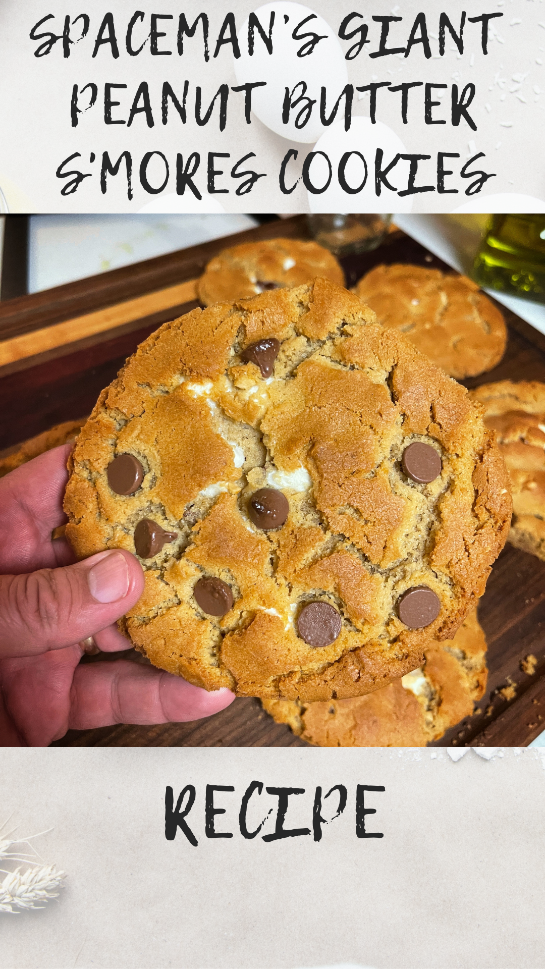 Spaceman's Giant Peanut Butter S'mores Cookies