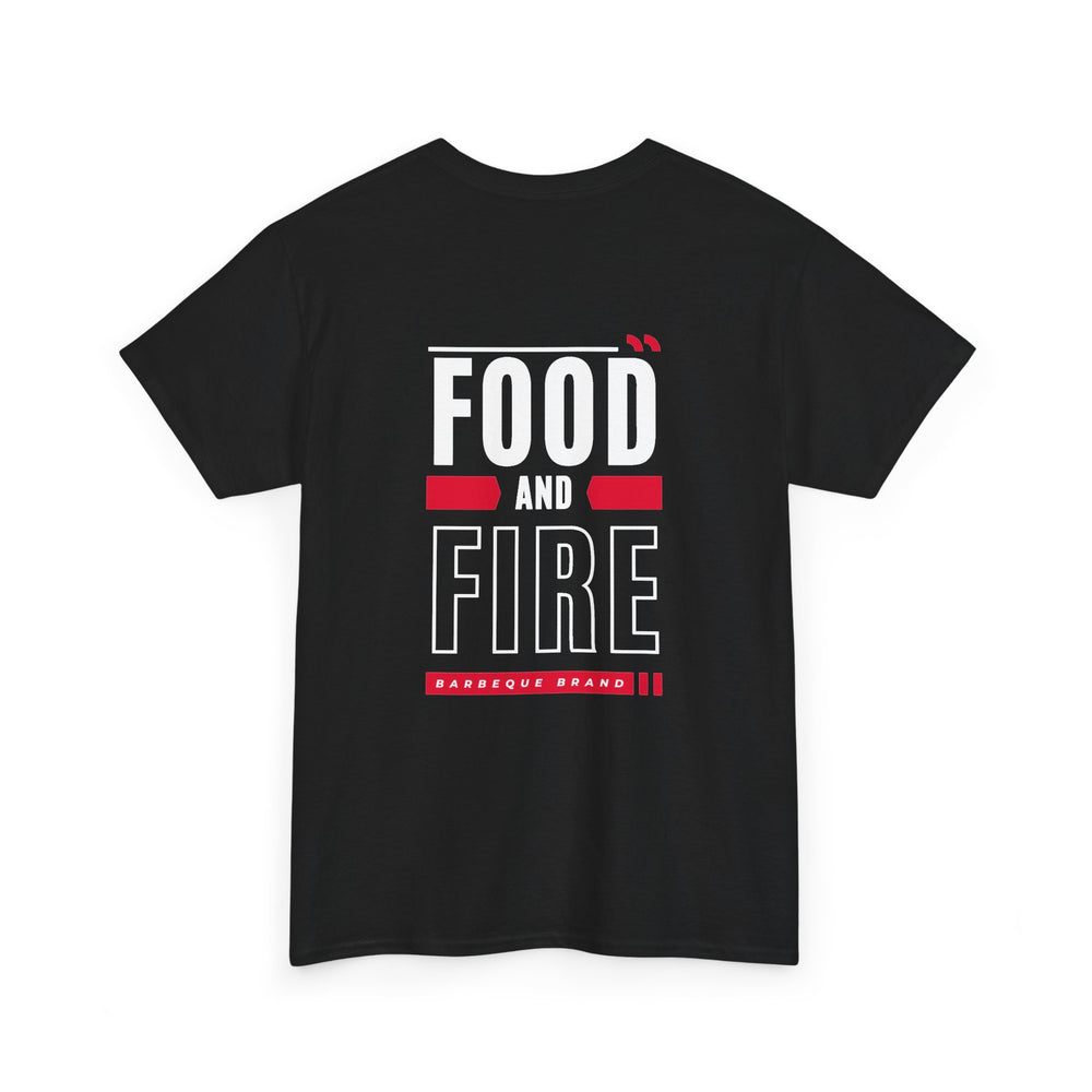 Food and Fire T-Shirt — BBQ Grillmaster Tee