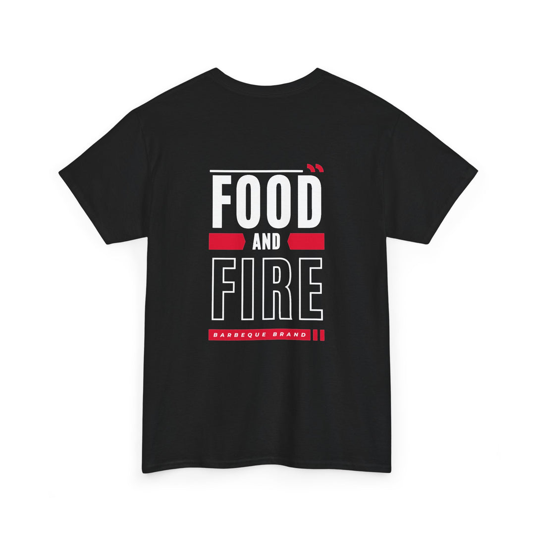 Food and Fire T-Shirt — BBQ Grillmaster Tee