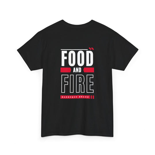 Food and Fire T-Shirt — BBQ Grillmaster Tee