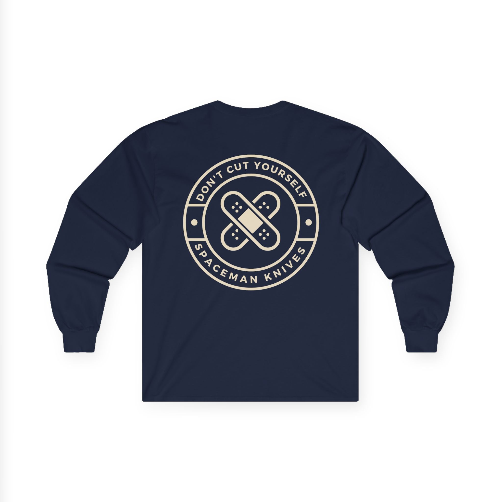 Inspiring Unisex Ultra Cotton Long Sleeve Tee - "Don't Cut Yourself" Motivational Graphic