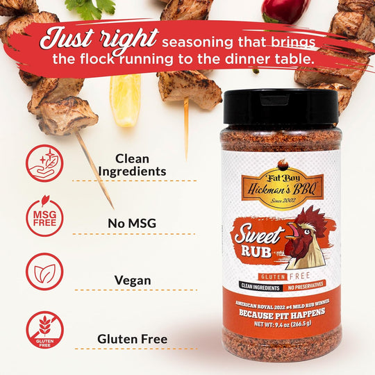 Sweet Natural Gluten Free BBQ Rub 9 oz