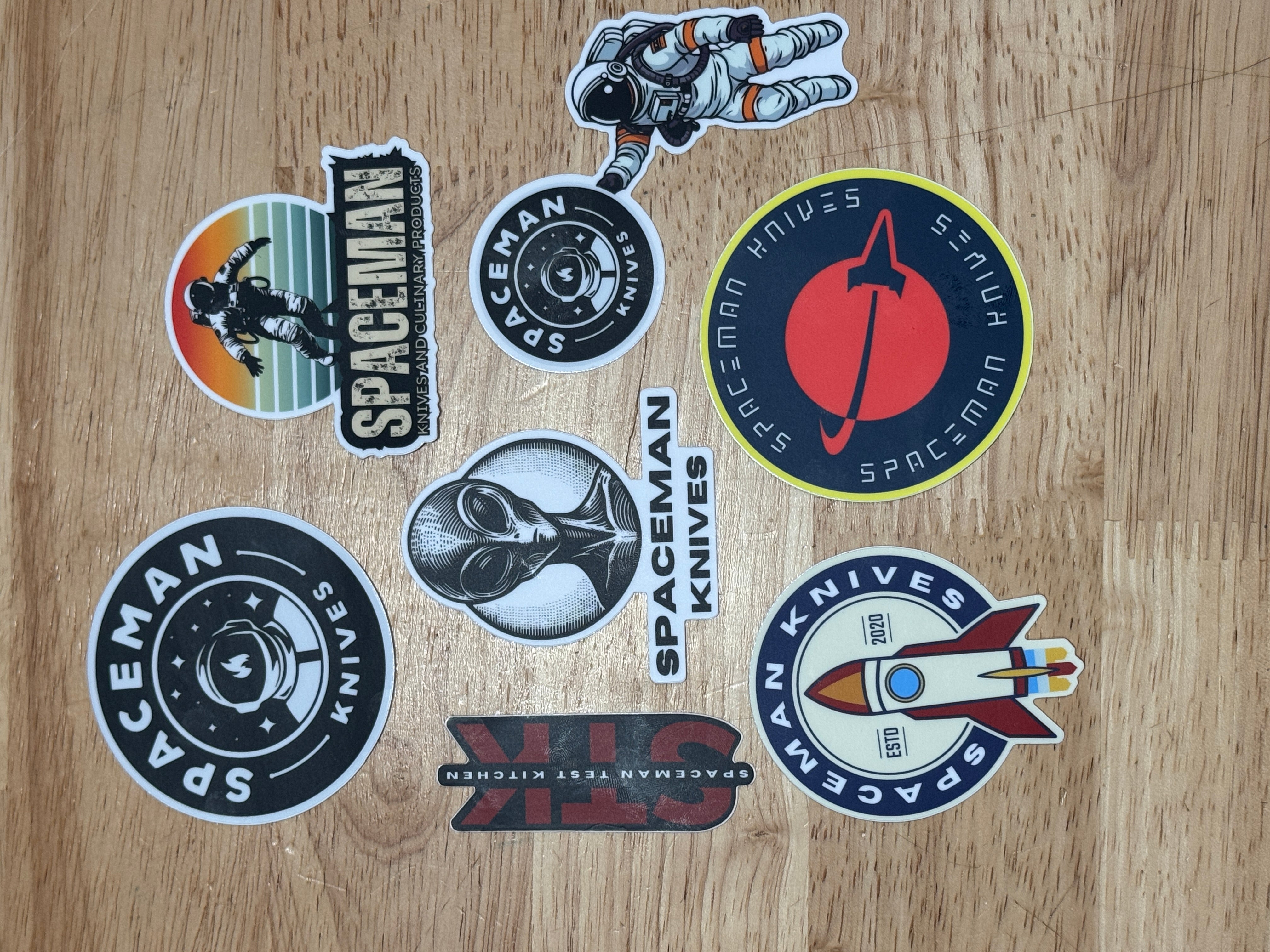 Spaceman Knives Sticker Pack (7‑Pack)