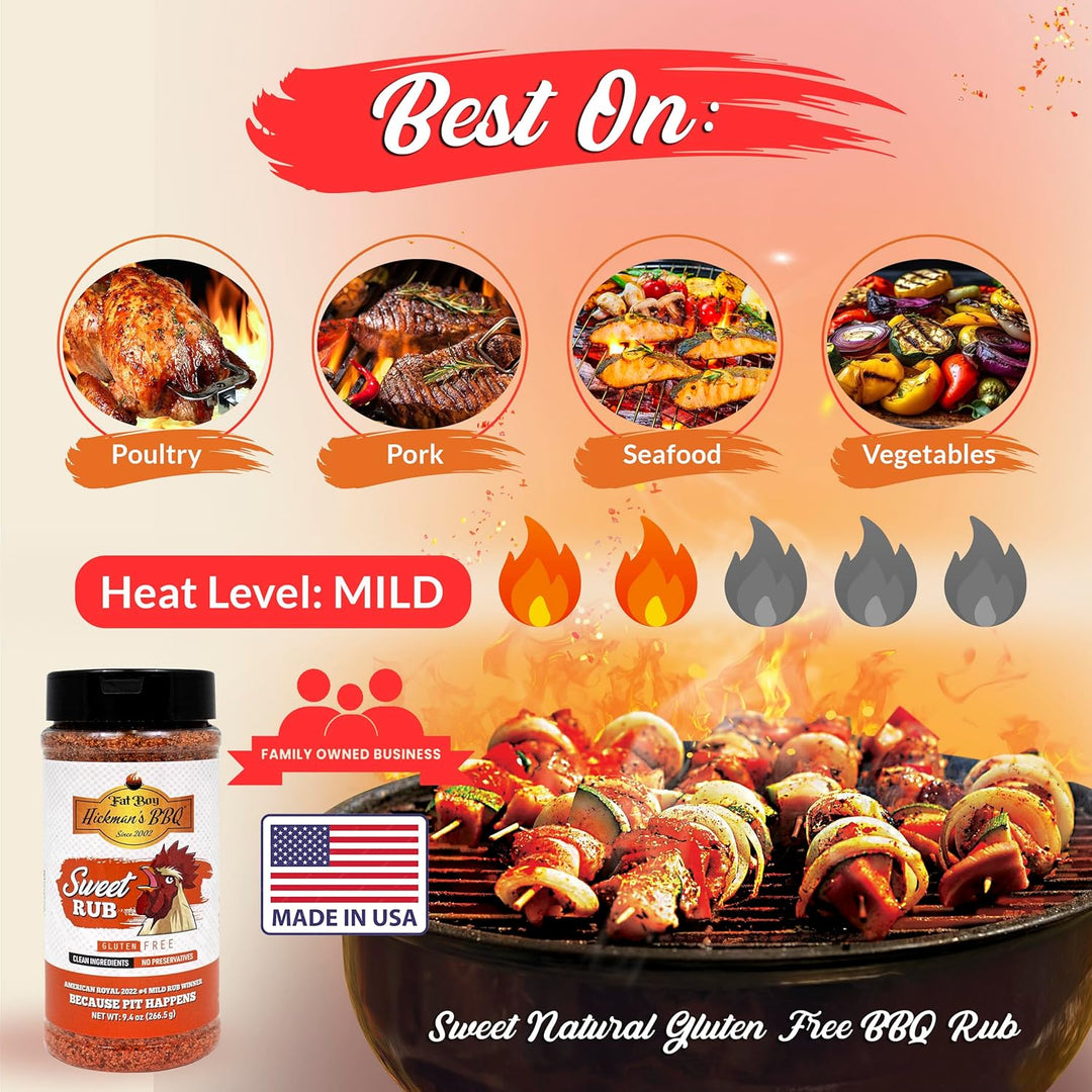 Sweet Natural Gluten Free BBQ Rub 9 oz