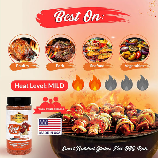 Sweet Natural Gluten Free BBQ Rub 9 oz