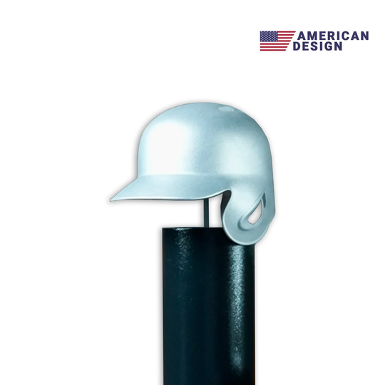 Baseball Batting Helmet BBQ Chimney Cap - Silver | Pimp My Grill®
