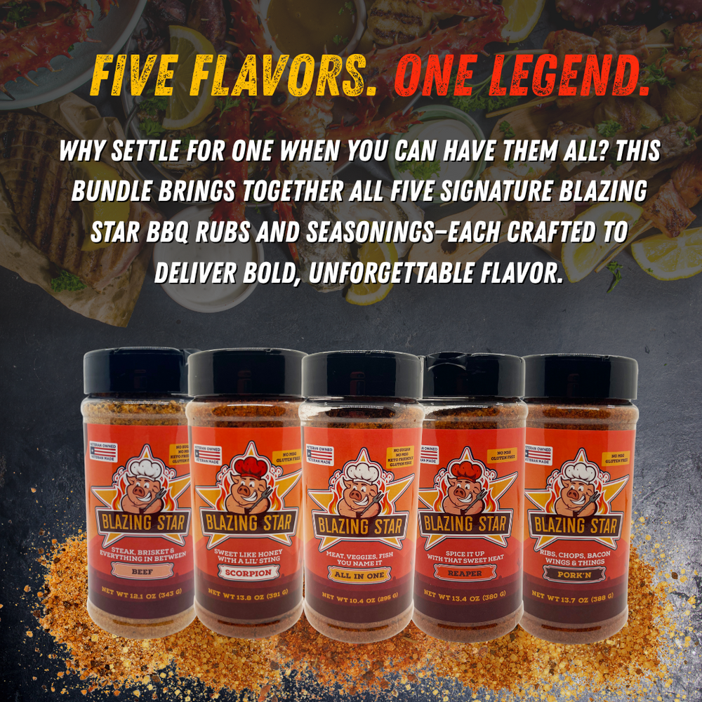 Blazing Star BBQ Ultimate Seasoning Bundle